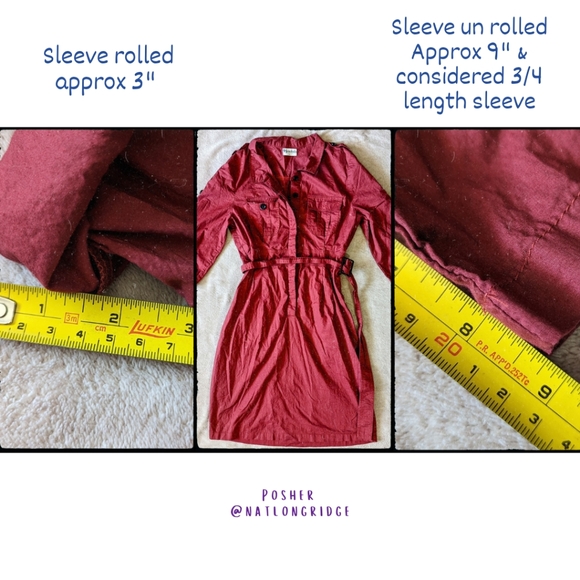 Hawksley brand, ladies Lg (fits like a small) wine coloured shirt dress,… - Picture 14 of 14